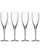 More Champagne 4-Pack 18Cl Home Tableware Glass Champagne Glass Nude O...
