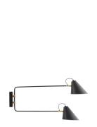 Club Double Væglampe Home Lighting Lamps Wall Lamps Black House Doctor