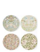 William & Morris Plate Set Of 4 20Cm Home Tableware Plates Small Plate...