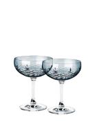 Crispy Sapphire Gatsby Champagneglas Home Tableware Glass Champagne Gl...