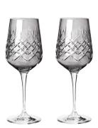 Crispy Dark Monsieur - 2 Pcs Home Tableware Glass Wine Glass Grey Fred...