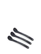 Twistshake 3X Feeding Spoon 4+M Black Home Meal Time Cutlery Black Twi...