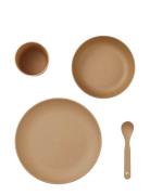 Meal Set - Caramel - Pla Home Meal Time Dinner Sets Beige Fabelab