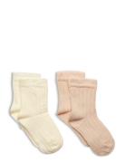 Ankle Sock - Rib  Sokker Strømper Pink Minymo