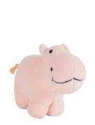 Blød Bamse Flodhest Toys Soft Toys Stuffed Animals Pink Tikiri