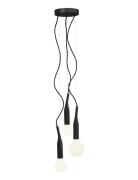 Flex Trio Gold Home Lighting Lamps Ceiling Lamps Black NUD Collection