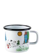 Moomin Enamel Mug 37Cl Moomin Valley Home Tableware Cups & Mugs Coffee...