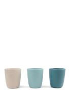 Silic Mini Mug 3-Pack Blue Mix Home Meal Time Cups & Mugs Cups Multi/p...