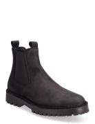 Slhricky Nubuck Chelsea Boot B Støvlet Chelsea Boot Black Selected Hom...