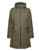 Fqrain-Jacket Outerwear Rainwear Rain Coats Khaki Green FREE/QUENT