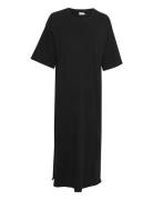 Kaedna 1/2 Sleeve Dress Knælang Kjole Black Kaffe