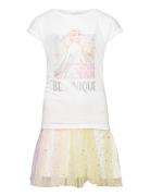 Set 2P Skirt + Ts Sets Sets With Short-sleeved T-shirt Multi/patterned...
