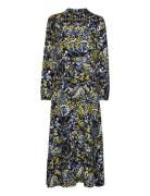 Yascamofly Ls Long Dress S. - Ca Knælang Kjole Multi/patterned YAS