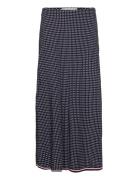 Polkadot Long Skirt Lang Nederdel Black Tommy Hilfiger