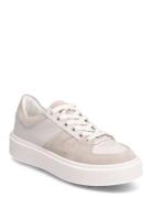 Away W Leather Shoe Low-top Sneakers Beige Sneaky Steve