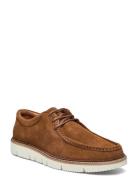 Eilo Vibram Low - Cognac Suede Sejlersko Sko Brown Garment Project