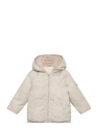 Cotton Quilted Jacket Outerwear Jackets & Coats Quilted Jackets Cream ...