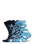 5-Pack Boozt Gift Set Underwear Socks Regular Socks Navy Happy Socks