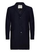 Classic Tailored Fit Wool Topcoat Uldfrakke Frakke Blue GANT