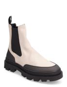 Tanner Suede Chelsea Boot Støvlet Chelsea Boot Cream Les Deux