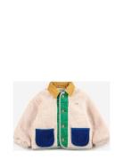 Color Block Sheepskin Jacket Outerwear Fleece Outerwear Fleece Jackets...
