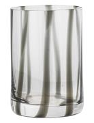 Silja Drinking Glass Home Tableware Glass Drinking Glass Black Bloomin...