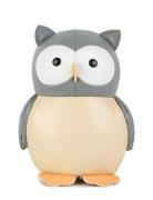 Tiny Friends - Colette The Owl Toys Soft Toys Stuffed Animals Grey Lit...