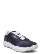 Spa Racer 100 Leather-Suede Sneaker Low-top Sneakers Navy Polo Ralph L...