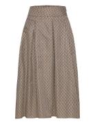 Cmsimi-Skirt Knælang Nederdel Brown Copenhagen Muse