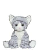 Cat Friends, Grey Striped Toys Soft Toys Stuffed Animals Grey Teddykom...