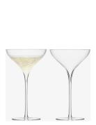 Savoy Champagne Saucer Set 2 Home Tableware Glass Champagne Glass Nude...