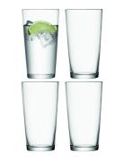 Gio Juice Glass Set 4 Home Tableware Glass Drinking Glass Nude LSA Int...