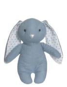 Elina, Rabbit In Cotton And Linen Fabric, Blue Toys Soft Toys Stuffed ...