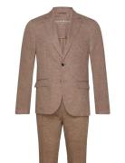 Bs Pollino Classic Fit Suit Set Habit Brown Bruun & Stengade