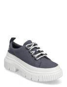 Greyfield Lace Up Shoe Dark Blue Canvas Low-top Sneakers Blue Timberla...