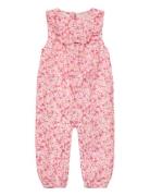 Suit Aop W. Lining Jumpsuit Pink Minymo