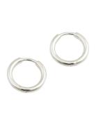 Beloved Fat Small Hoops Silver Accessories Jewellery Earrings Hoops Si...