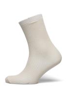 Fine Cotton Rib Socks Lingerie Socks Regular Socks Cream Mp Denmark
