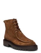 Warm Lining Shoes Boots Ankle Boots Laced Boots Brown Billi Bi