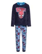 Pyjalong Pyjamassæt Multi/patterned Spider-man