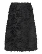 Slzienna Skirt Knælang Nederdel Black Soaked In Luxury