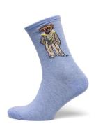 Polo Bear Crew Socks Lingerie Socks Regular Socks Blue Polo Ralph Laur...