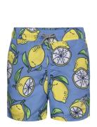 Jpstfiji Jjswim Aop Ss24 Ly Jnr Badeshorts Blue Jack & J S