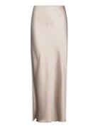 Skirt Mary Lang Nederdel Cream Lindex