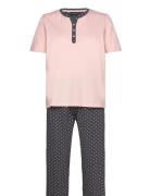 Nightsuit Pyjamas Nattøj Pink Brandtex