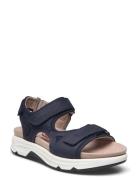 Rollingsoft Sandal Flade Sandaler Blue Gabor