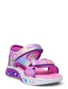 Girls Flutter Hearts Sandal Shoes Summer Shoes Sandals Pink Skechers