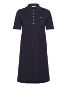 Slim Shield Ss Pique Polo Dress Kort Kjole Navy GANT