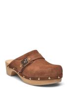 Sl Pescura Clog 50 Suede Shoes Mules & Slip-ins Flat Mules Brown Schol...