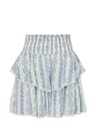 Yastovina Hw Skirt Kort Nederdel Blue YAS